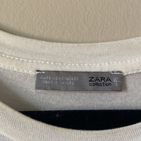 ZARA Statement White tee-shirt - Picture 3 of 5